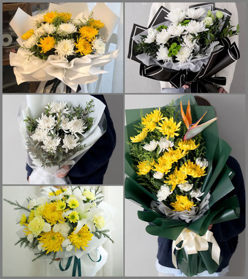 贵州毕节市七星关区何官屯镇大渔洞村白事花束代送